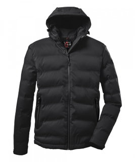 Killtec Steppjacke Kow 151 mit Kapuze - wasser- und windabweisend - schwarz Herren
