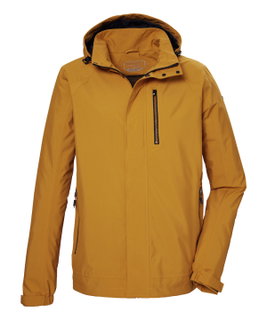 Killtec Übergangsjacke/Funktionsjacke KOS 52 mit Kapuze (wassericht, winddicht) gold/gelb Herren