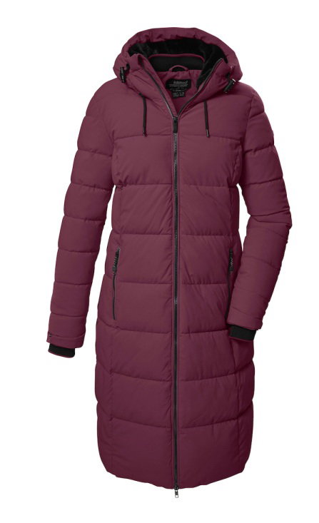 Killtec Wintermantel KOW 56 QLTD mit Kapuze (atmungsaktiv, winddicht, wasserabweisend) violett Damen