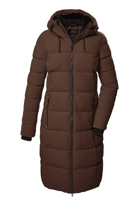 Killtec Wintermantel KOW 56 QLTD mit Kapuze (atmungsaktiv, winddicht, wasserabweisend) cappucino braun Damen