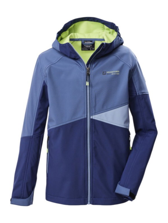 Killtec Softshelljacke KOS 142 (mit Kapuze, winddicht) taubenblau Jungen