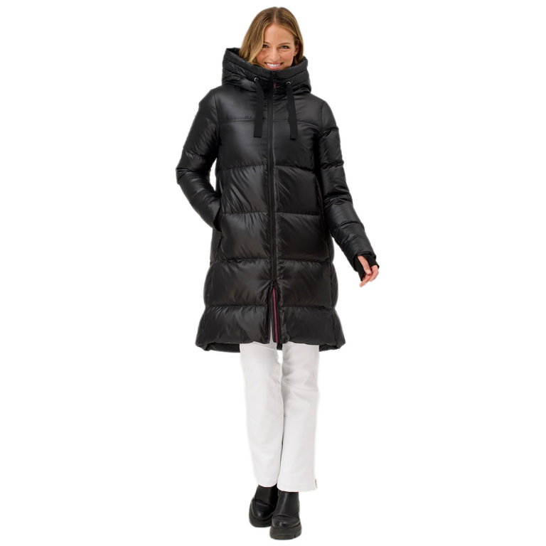 Krimson Klover Winter-Daunenmantel Compass Long Down (mit Kapuze, wärmeisolierung) schwarz Damen