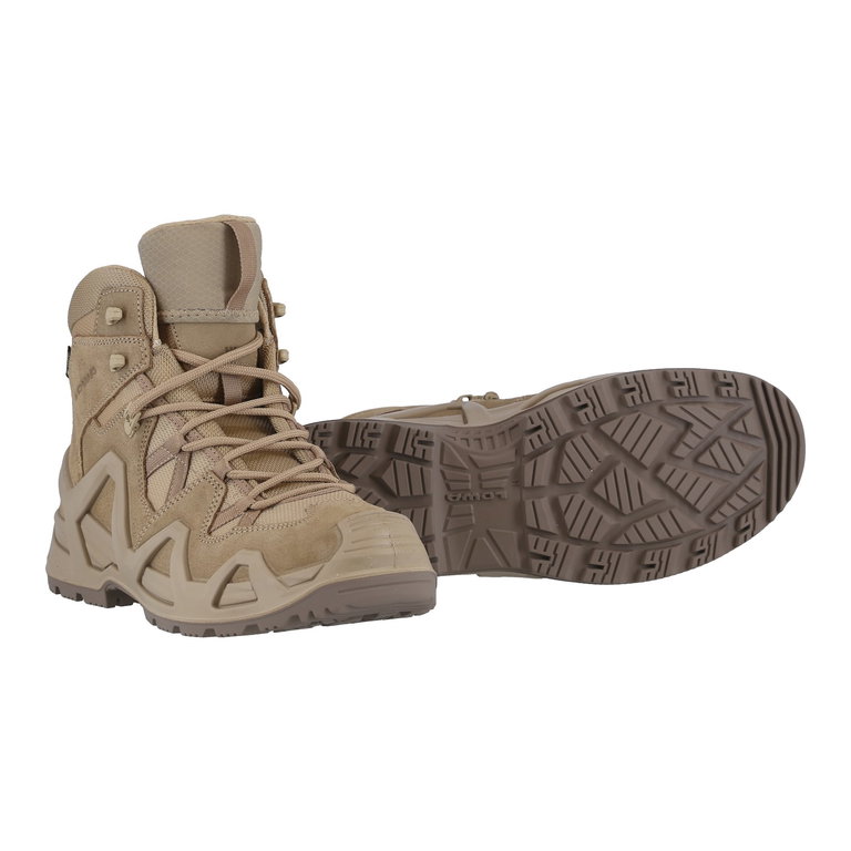 Lowa Military-Stiefel Arbeitsschuhe Zephyr MK2 GTX MID WIDE (Veloursleder, wasserdicht) dessertbraun Herren