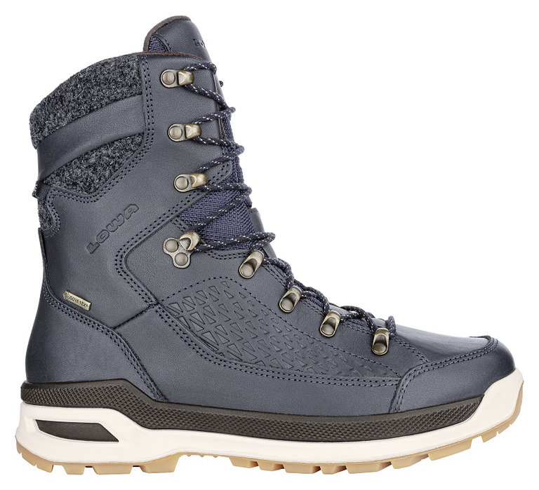 Lowa Winter-Wanderschuhe Renegade Evo Ice GTX (Glattleder, wasserdicht) navyblau/honig Herren