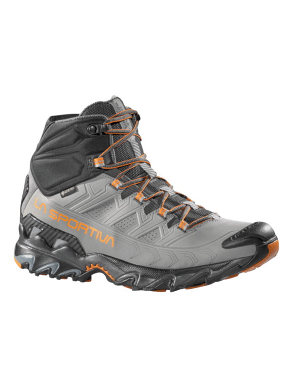 La Sportiva Wanderschuhe Ultra Raptor II Mid Leather GTX (Fast-Hiking, Nubukleder, wasserdicht) grau Herren
