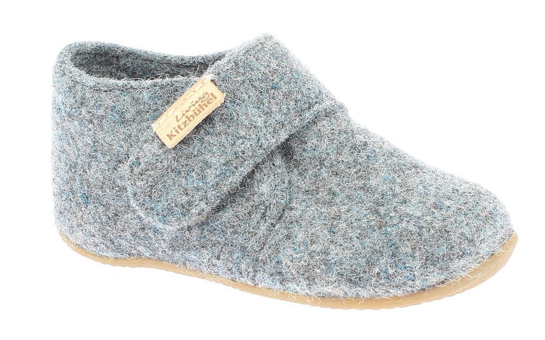 Living Kitzbühel Hausschuhe Klettschuh Filz (Wolle) Unifarben grau Kleinkinder (20-26)
