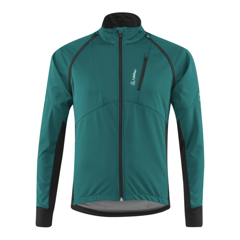 Löffler Bicycle Jacket Bike Zip-Off San Remo AB Light (Softshell, windproof, breathable) teal green Men's