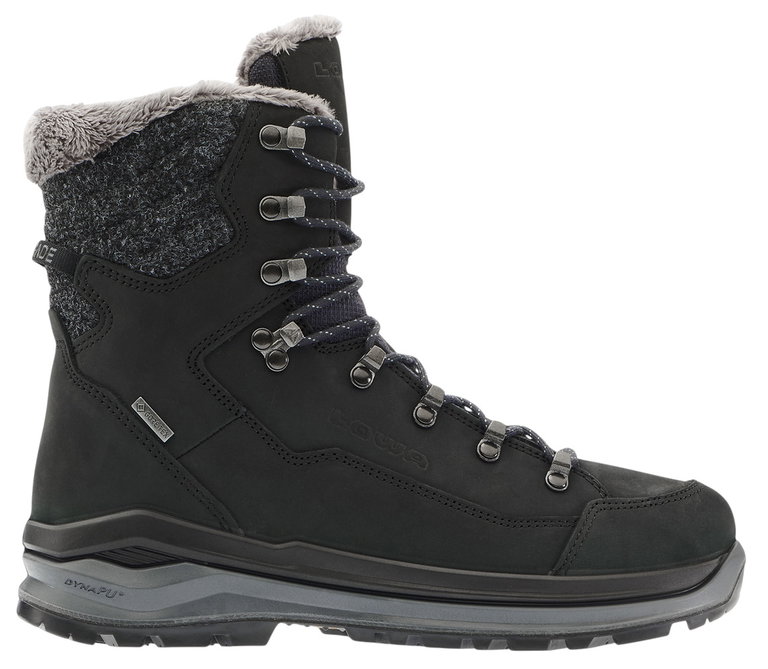 Lowa Winterstiefel Renegade Evo Ice GTX (Nubukleder/Textil, wasserdicht) schwarz/grau Damen
