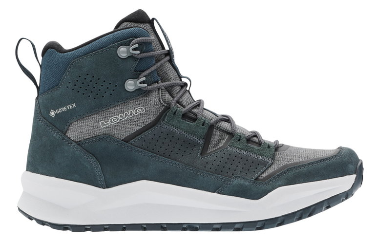 Lowa Wanderschuhe Kaloya Mid GTX (Nubukleder/Textil, wasserdicht) navyblau/grau Herren
