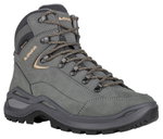 Lowa Wanderschuhe Renegade Evo Mid GTX (All-Terrain, Nubukleder, wasserdicht) graphitgrau/aprikose Damen