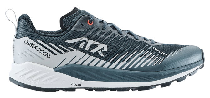 Lowa Trail Running Shoes Amplux 2 (Synthetic, Lightweight) navy blue/grey Men's