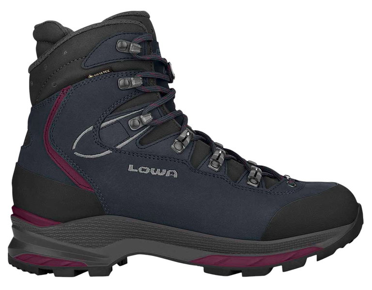 Lowa Wanderschuhe Mauria Evo GTX (Nubukleder) 2025 navyblau/braun Damen