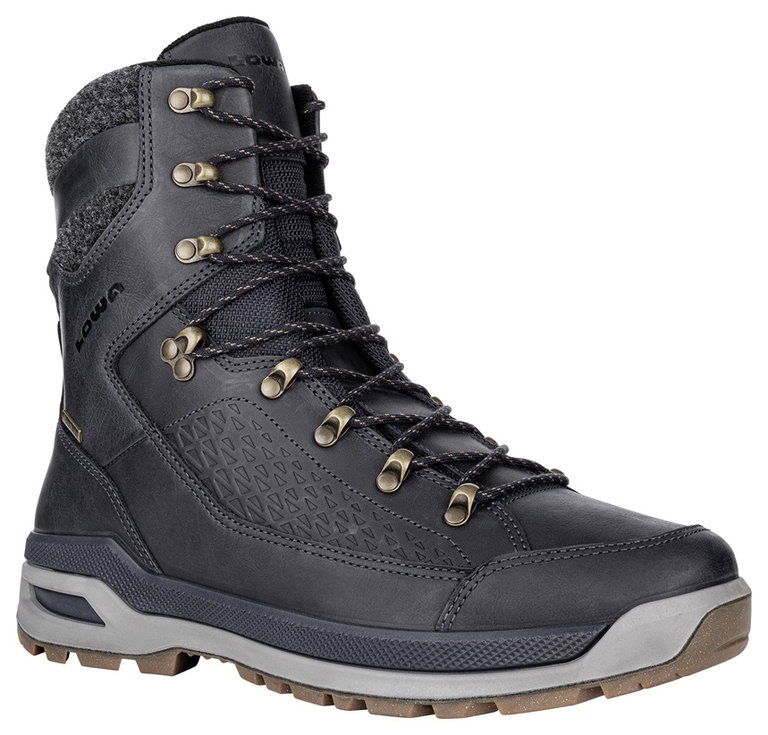 Lowa Wanderschuhe Renegade Evo Ice GTX (Winter, Glattleder, wasserdicht) navyblau/dunkelgrau Herren
