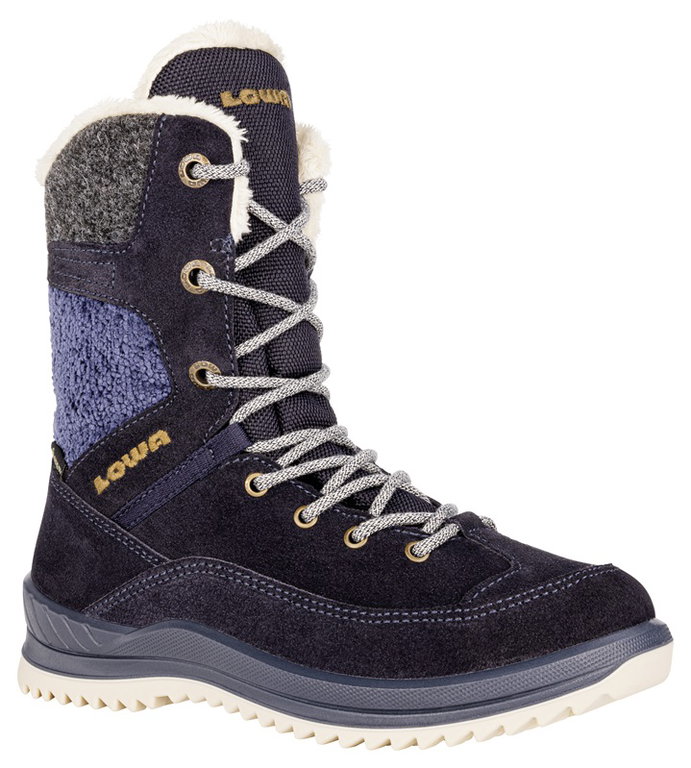 Lowa Winterstiefel Bianca High GTX (Veloursleder/Textil, wasserdicht) 2024 navyblau Mädchen
