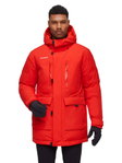 Mammut Winterjacke Arctic Insulated Hooded Parka (2-Lagen, wärmend dank Daunenfüllung) rot Herren