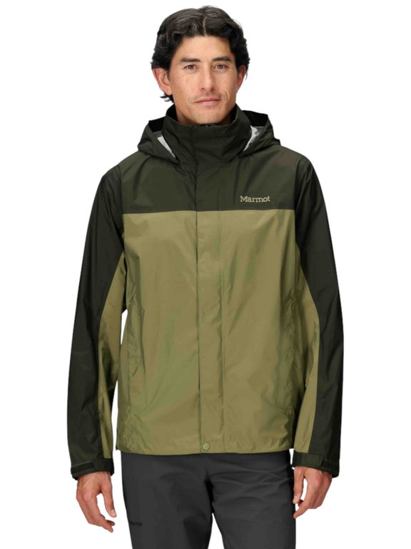 Marmot Wanderjacke-/Regenjacke PreCip Eco (wasserdicht, atmungsaktiv, PFC-frei) grün/olivegrün Herren