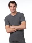 Medima Underwear T-shirt (Angora and Wool) short sleeve grey Men (Size M-L)