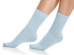 Medima Wollsocke Kuscheldinger ABS hellblau Damem - 1 Paar