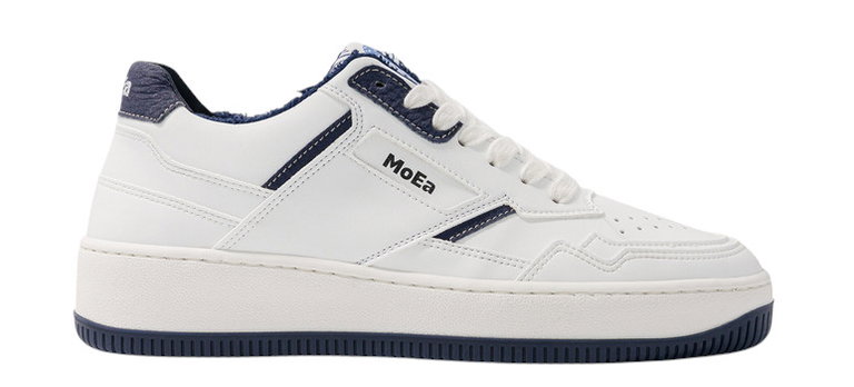 MoEa Sneaker Gen1 - Mushroom Light - weiss/navy