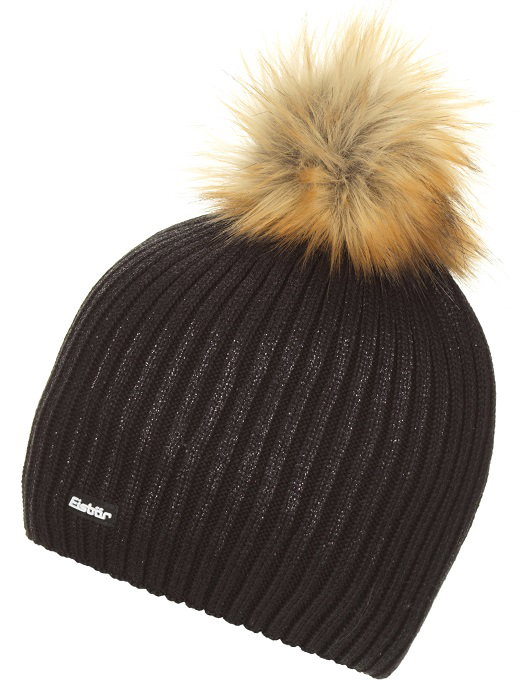 Polar Bear Hat (Pom Pom) Grania Lux Black Women