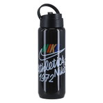 Nike Trinkflasche TR Renew Recharge Straw Bottle (mit Trinkhalm) schwarz 700ml