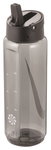 Nike Trinkflasche TR Renew Recharge Straw Bottle (mit Trinkhalm) anthrazitgrau 700ml