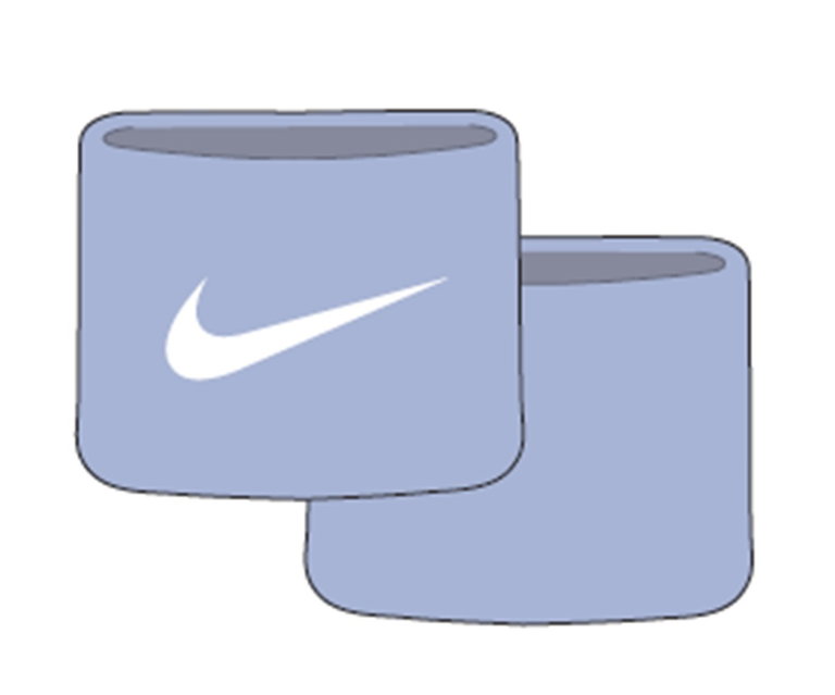 Nike Schweissband Tennis Premier Single Handgelenk 2023 cobaltblau - 2 Stück