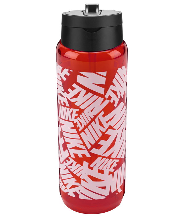 Nike Trinkflasche TR Renew Recharge Straw Bottle (mit Trinkhalm) rot/orange 700ml