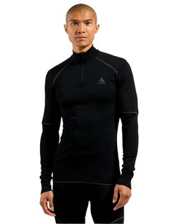 Odlo Langarmshirt Active X-Warm (warm, weich, feuchtigkeitsableitend) Unterwäsche schwarz Herren