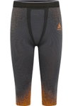 Odlo Funktionsunterwäsche 3/4 Hose Performance Warm Blackcomb (nahtlos, Bewegungsfreiheit) blau/orange Herren
