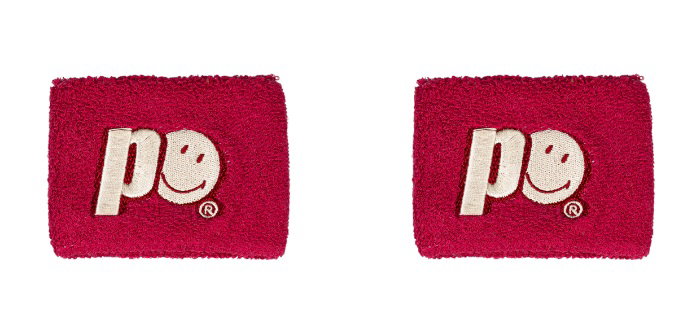 Prince x Smiley Schweissband Logo Small pink - 2 Stück