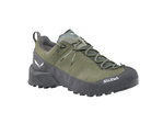 Salewa Wanderschuhe Wildfire Leather 2 GTX (Zustieg, Nubukleder, wasserdicht) grün/schwarz Herren