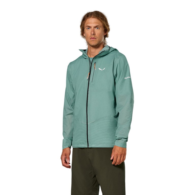 Salewa Pedroc 2 PTX 2.5-Layer Light Hiking Jacket (windproof, waterproof) willow blue men's