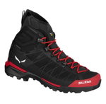 Salewa Wanderschuhe Ortles Light MID Powertex (Winterwanderung/Trekking, wasserdicht) schwarz/rot Herren