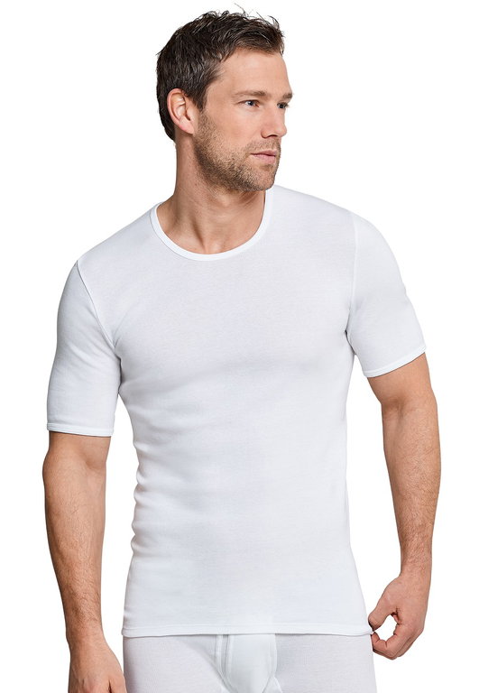 Schiesser Tshirt Original Feinripp weiss Herren