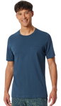 Schiesser Freizeit Tshirt Mix+Relax (100% Baumwolle) indigoblau Herren