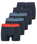 Schiesser Unterwäsche Boxershorts 95/5 Organic Cotton Webgummibund dunkelblau Herren - 5 Stück