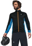 Schöffel Fahrrad-Langarmshirt Piambello Full-Zip (maximale Bewegungsfreiheit) schwarz/blau Herren
