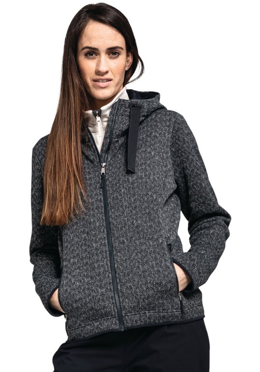 Schöffel Fleecejacke Aurora Hoody (atmungsaktiv, warm) navyblau Damen