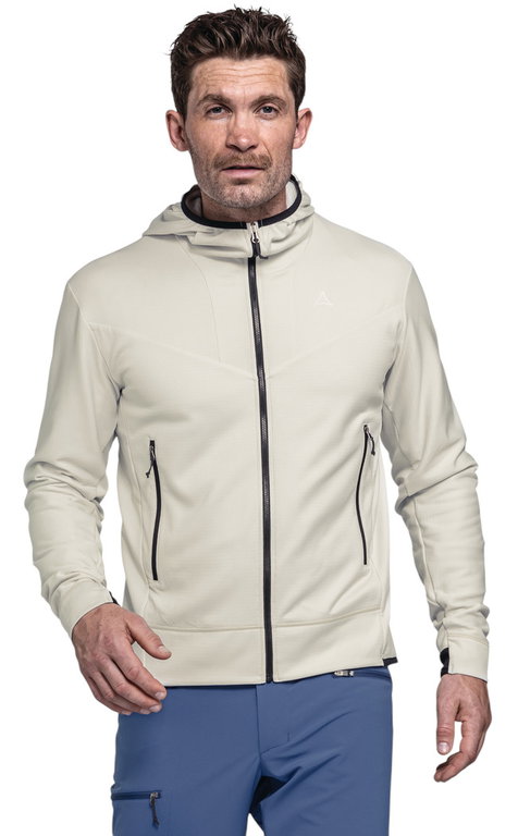 Schöffel Fleecejacke Mountain Hoody Style Blaueis MNS (mit Kapuze, warm, schnelltrocknend) beige Herren
