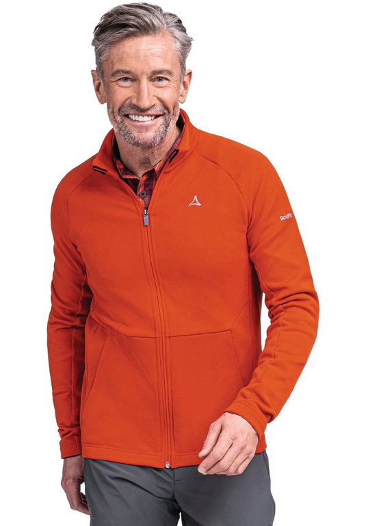 Schöffel Fleecejacke Toreck (Stehkragen, atmungsaktiv, elastisch) orange Herren