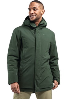 Schöffel Winter-Parka Urban Insulated Style Crivat Parka (wasserdicht, 2-Wege-Stretch) dunkelgrün Herren