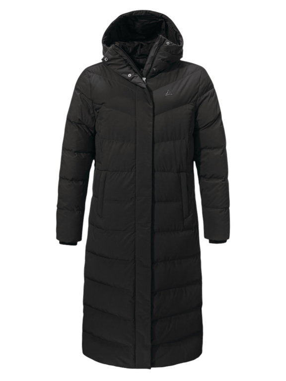 Schöffel Winter Down Coat Urban Down Style Vindave (warm thanks to down filling) black ladies