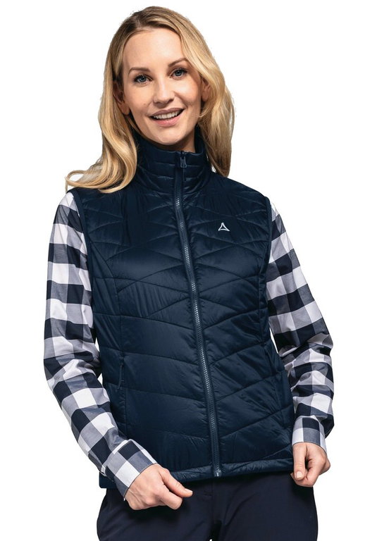 Schöffel Wander-Weste ZipIn Seewand Vest (wasserabweisend, winddicht) dunkelblau Damen