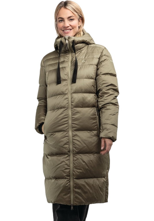 Schöffel Wintermantel Kenosha (Daunenmantel, winddicht, wasserabweisend) braun Damen