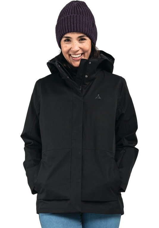 Schöffel Winterjacke ZipIn Toledo (wasserdicht, winddicht, atmungsaktiv) schwarz Damen
