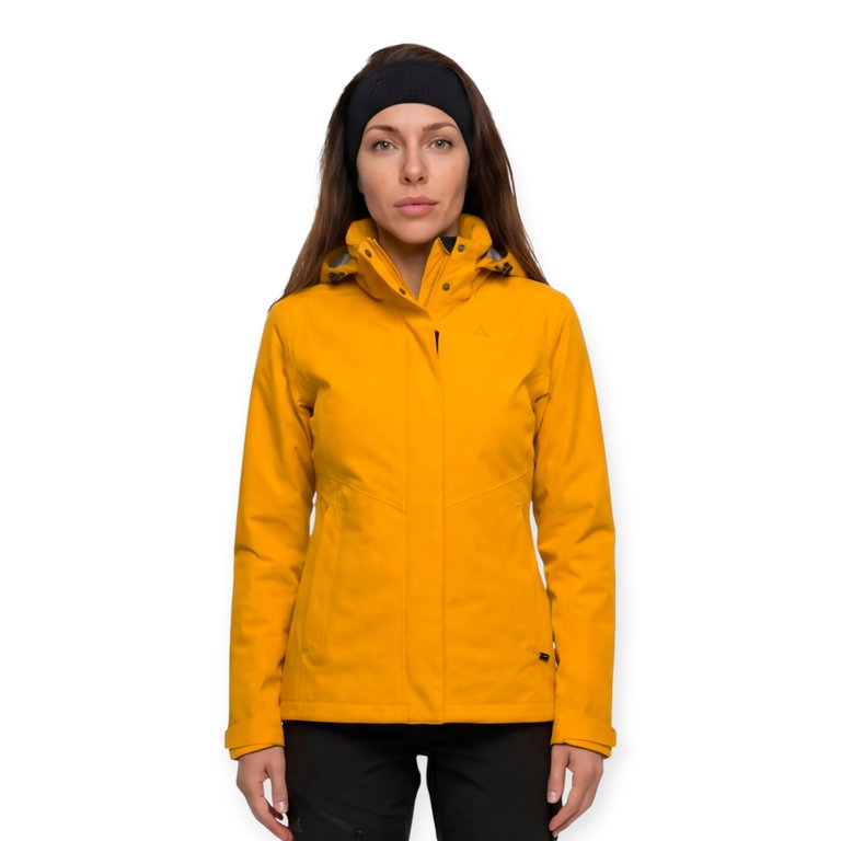 Schöffel Wanderjacke Hiking 3in1 Style Okere Jacket (2-Lagen VENTURI, wasserdicht) gold/gelb Damen