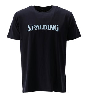 Spalding Freizeit Tshirt Logo SS23 (Baumwolle) navyblau Herren
