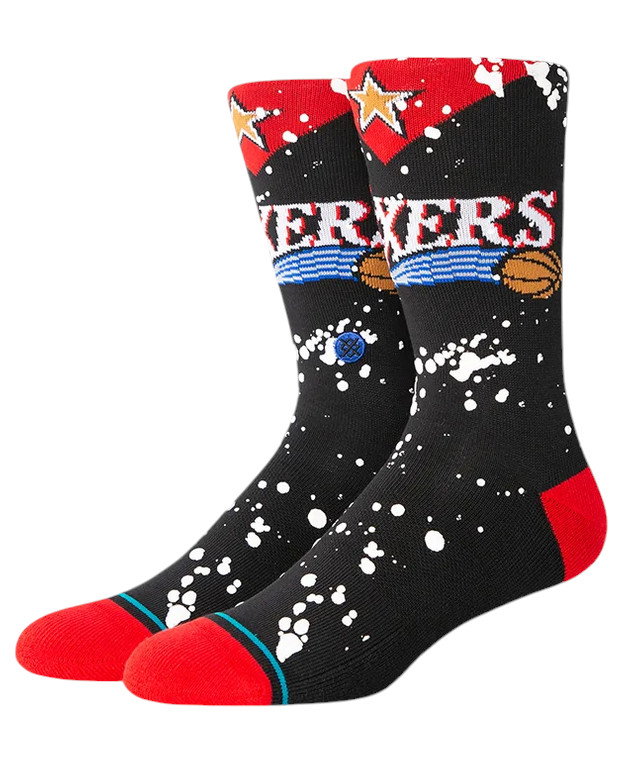 Stance Tagessocke Crew Overspray PHI schwarz/bunt - 1 Paar