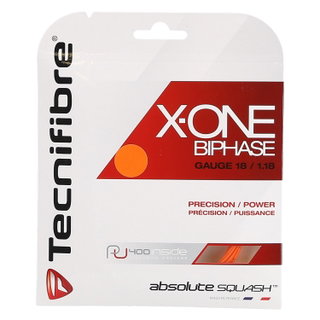 Besaitung mit Squashsaite Tecnifibre X One orange